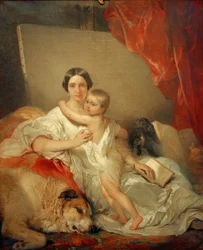 Madame Louis Gallait y su hija